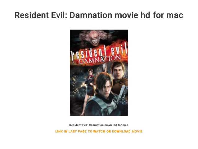 Resident Evil 1 Mac Download